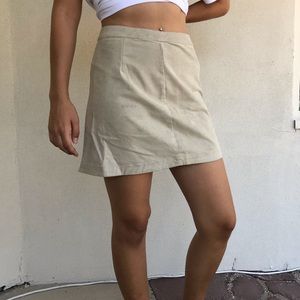 Suede Mini Skirt